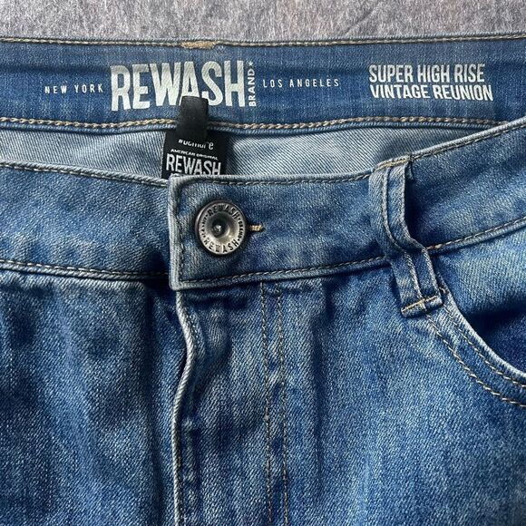 Rewash Women Shorts 11/30 Super High Rise Vintage Reunion Ripped Frayed #0271 - Picture 8 of 8